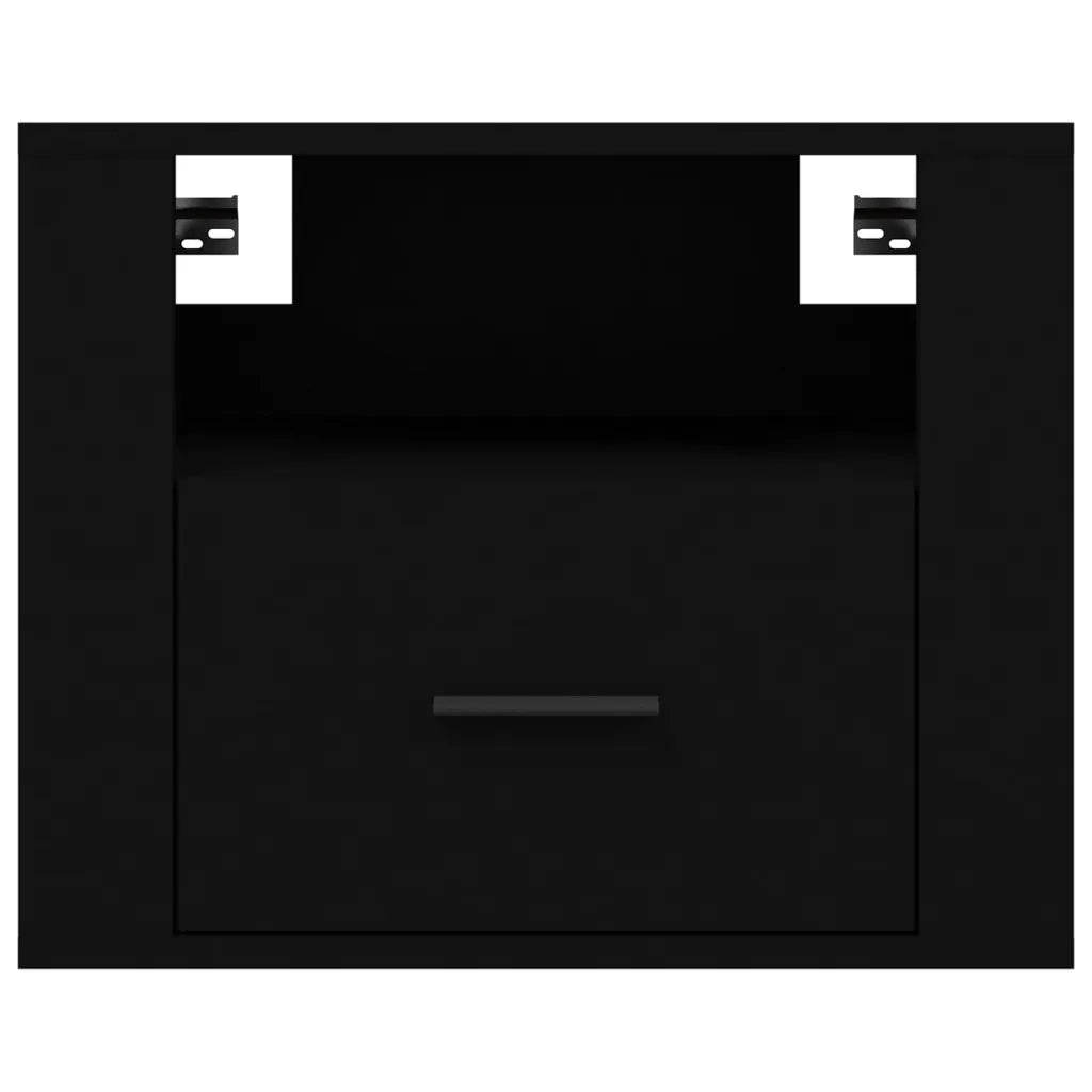 Comodini a Muro 2 pz Nero 50x36x40 cm 816883