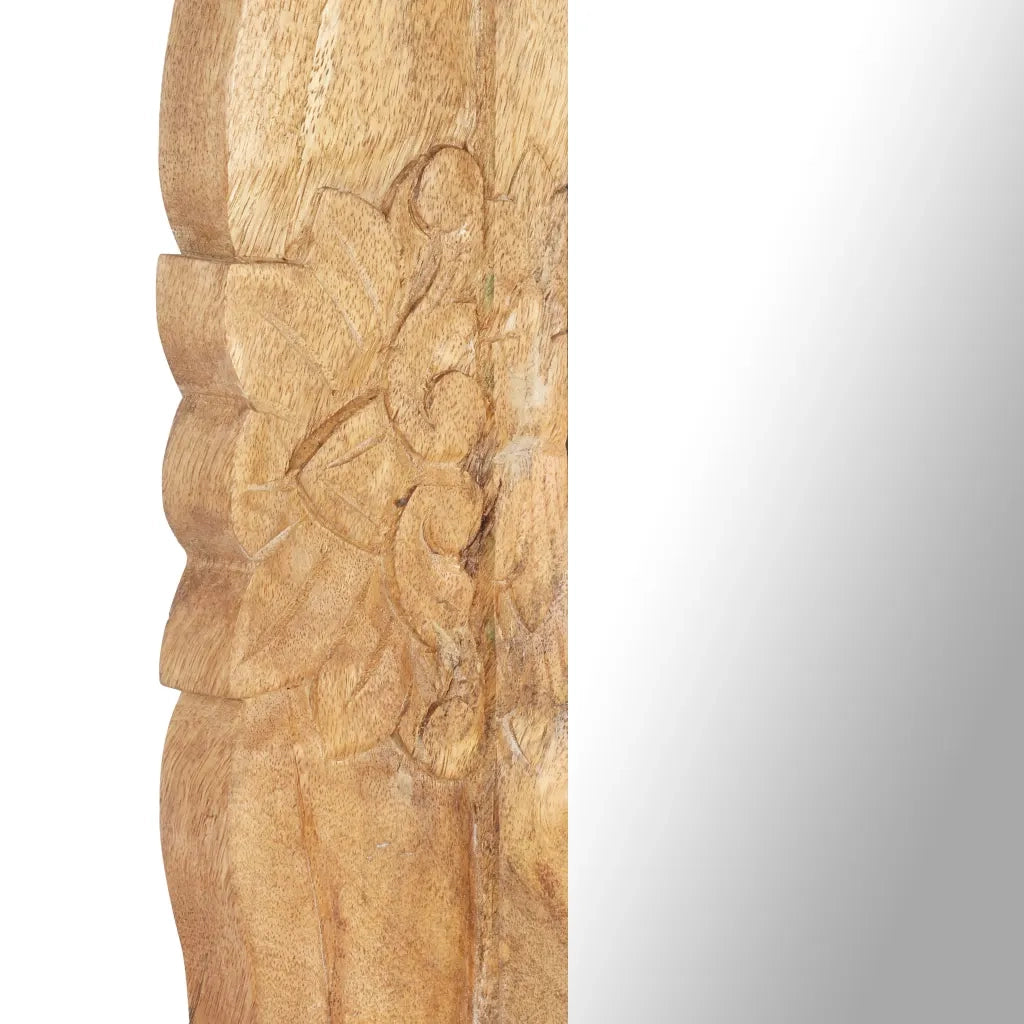 Specchio 110x50 cm in Legno Massello di Mango 321637