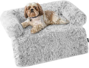 Cuscino per Cani, Copertura Antifouling per Cani, Bancopassante per Cani, Protezione per la Bancopassante, Cuscino per Cani Lavabile e Antiscivolo per Cani Piccoli, Dimensione M, 80 x 75 x 16 cm, Grigio Chiaro