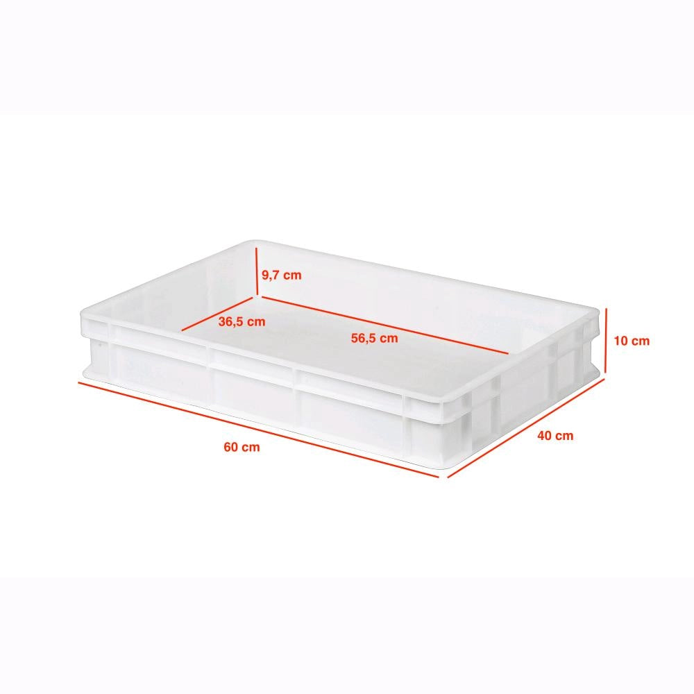 Contenitore Cassetta per impasto Pizza Pane Alimenti Panetti 60x40x10H cm PEHD