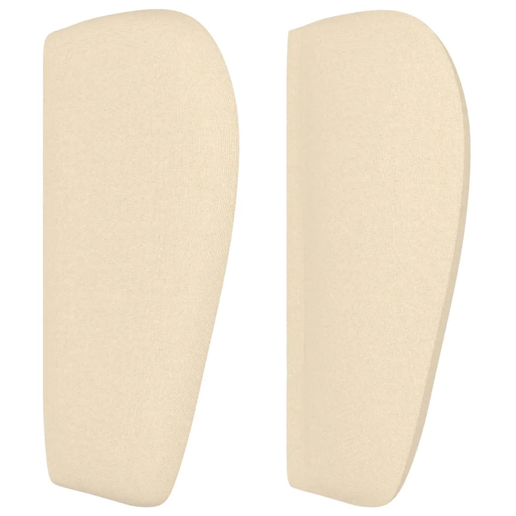 Testiera ad Orecchio Crema 83 x 23 x 78/88 cm in Tessuto 3117123