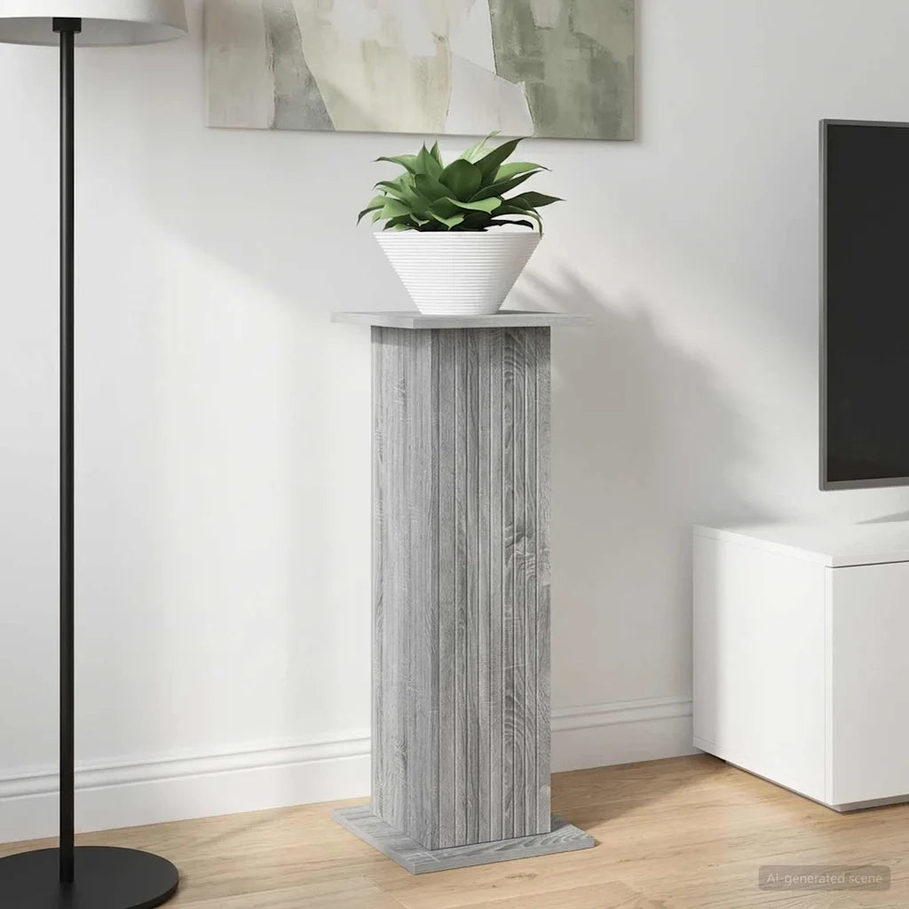 Supporto per piante | Sostegno per piante Grigio Sonoma 30,5 x 30 x 80,5 cm