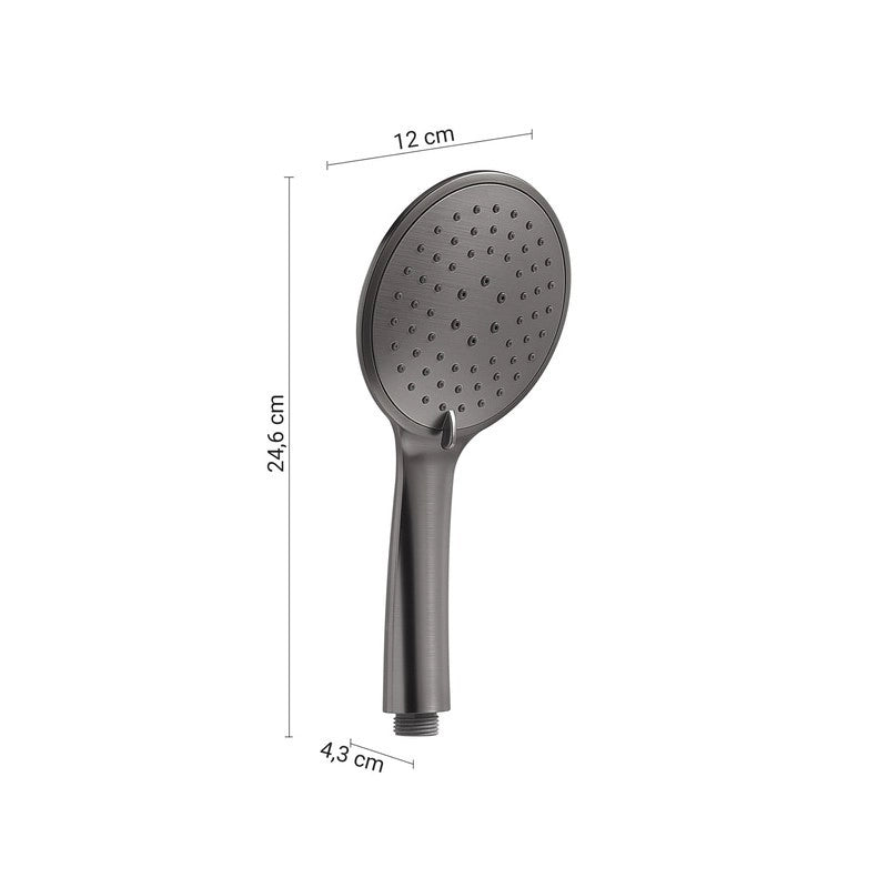Doccetta 3 getti Tech 14 gun metal 25 x 12 x 4 cm