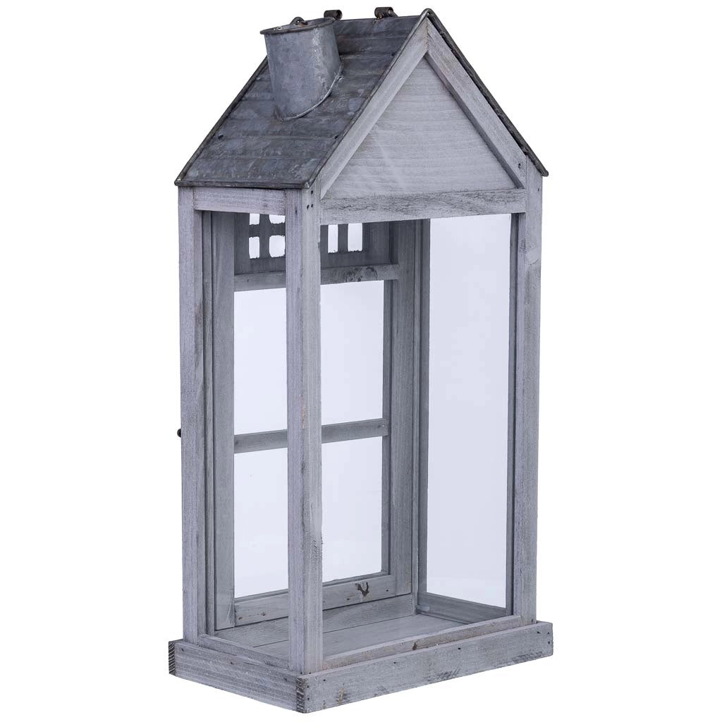Lanterna in legno 25x15x53h cm
