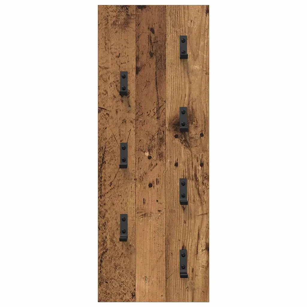 Appendiabiti a muro Legno vecchio 30 x 1,5 x 80 cm 874473