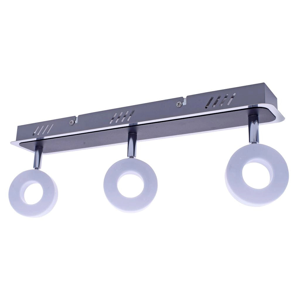 Plafoniera a barra LED 3 luci Milagro SOLE ML5490 nera