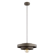 Lampada a sospensione moderna marrone doppio E27 15W CEROTI Alfa