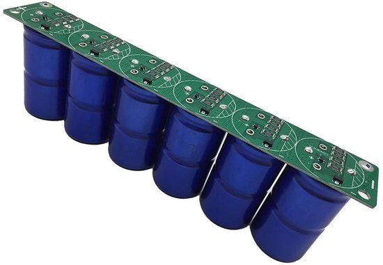 Capacitore elettrolitico ultracondensatore 6 pezzi 16 V 83 F riga singola 2.7 V 500 F per motori a vento di automobile e avviamento di veicoli