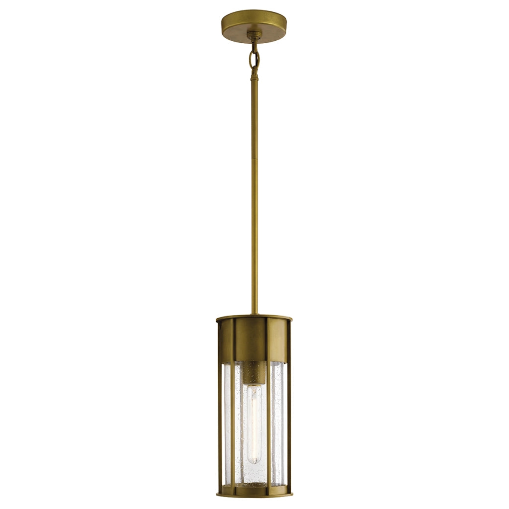 Lampada sospensione esterna Kichler Camillo ottone E27 IP44