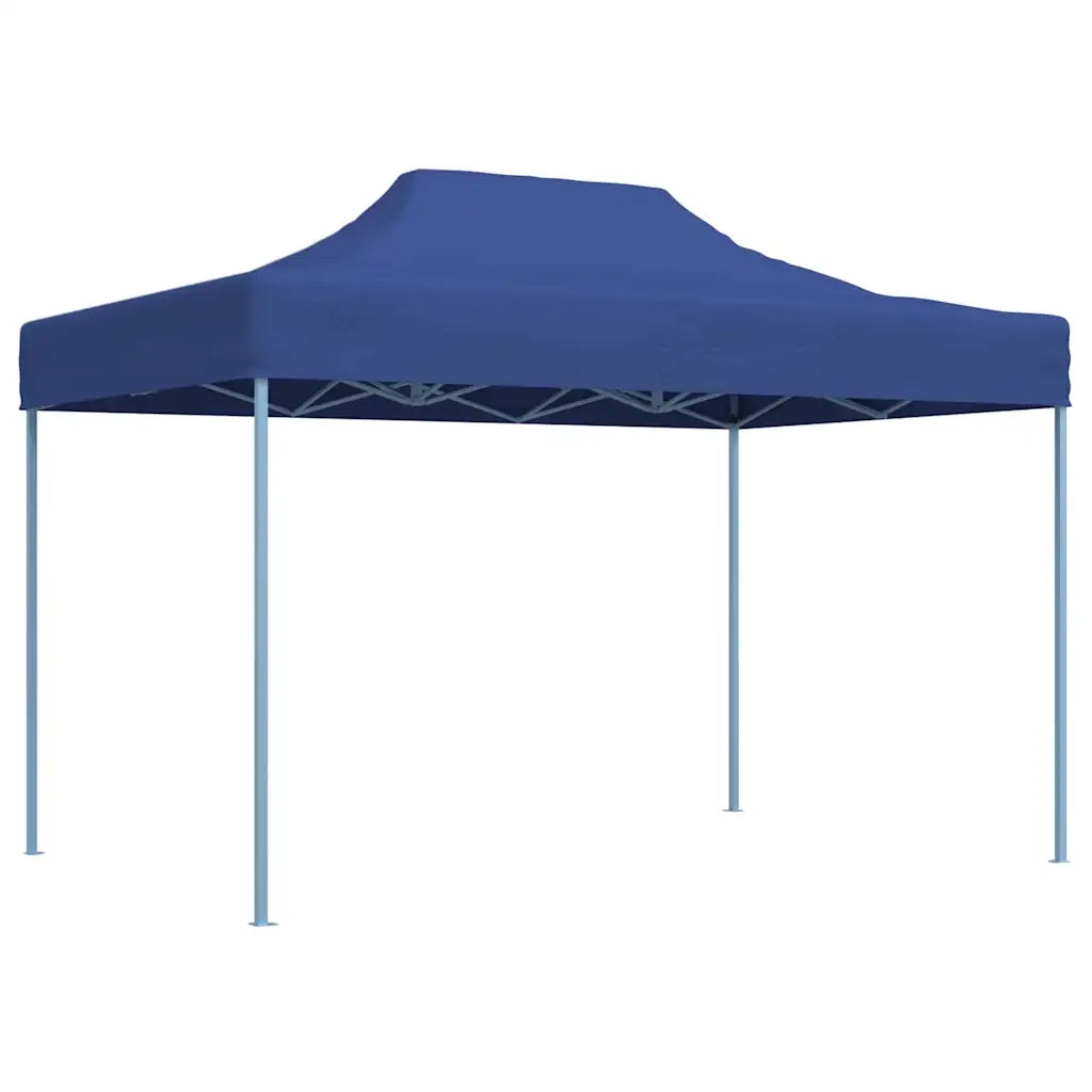 Gazebo | Pergolato Professionale Pieghevole 3x4m Acciaio Blu
