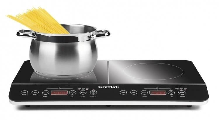 G3 Ferrari G10047 Hi-Tech Chef Piastra Fornello a Induzione Doppio Timer 180 minuti Potenza 3500 Watt Display digitale Temperatura regolabile 60 cm