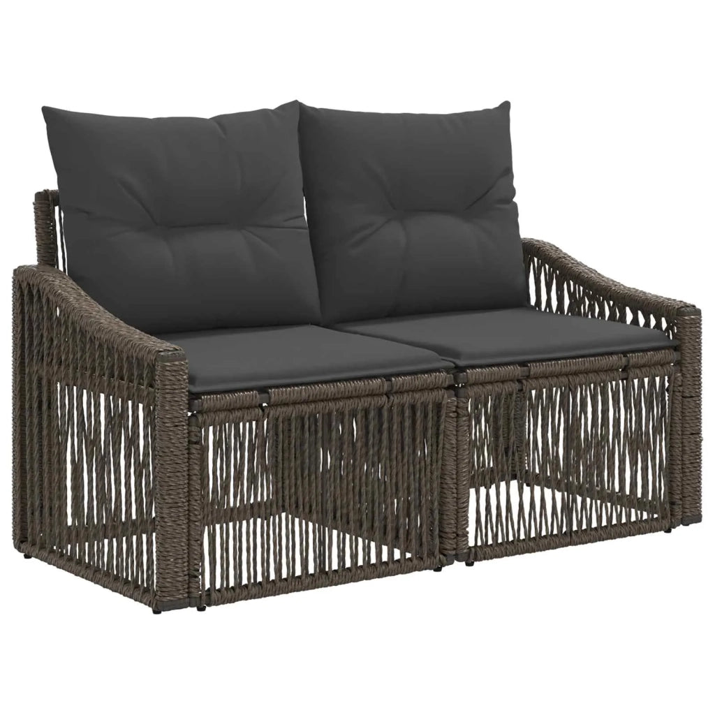 Set Divano da Giardino 11 pz Grigio polyrattan 3436202
