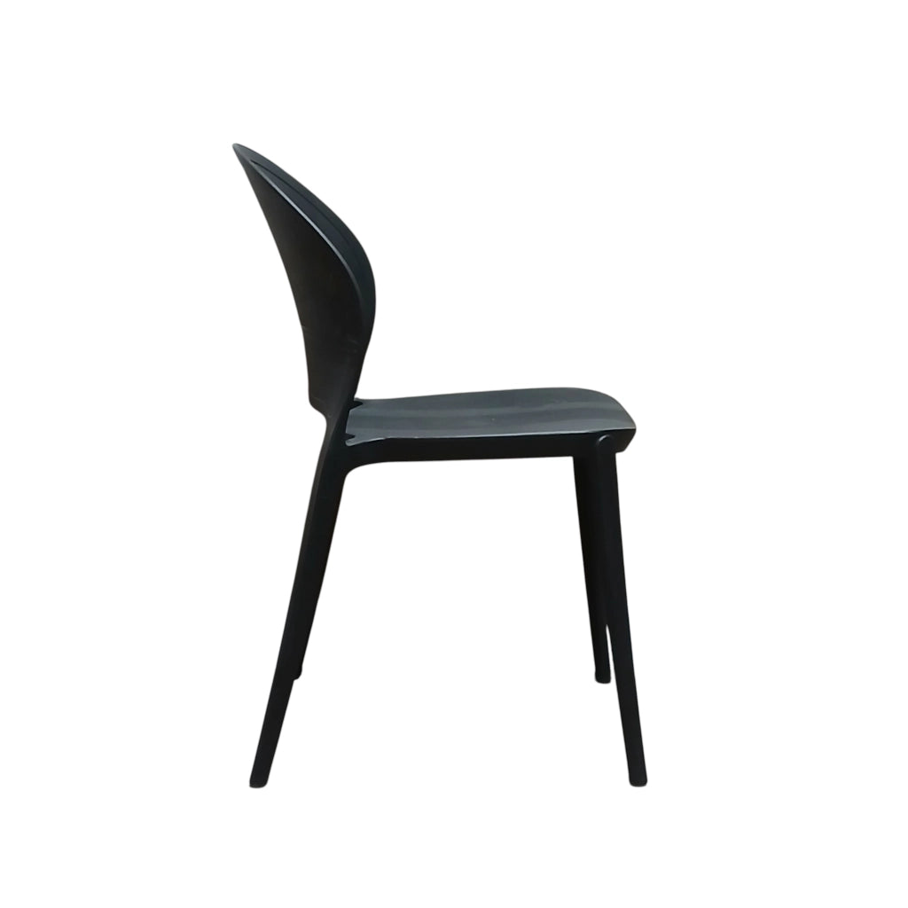 SEDIA INES 54X48XH81CM NERA.