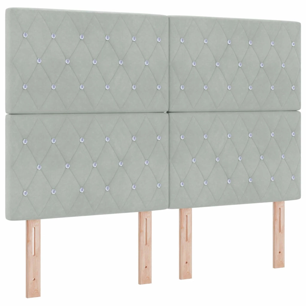 Letto con contenitore LED e materasso Grigio Chiaro 3460080
