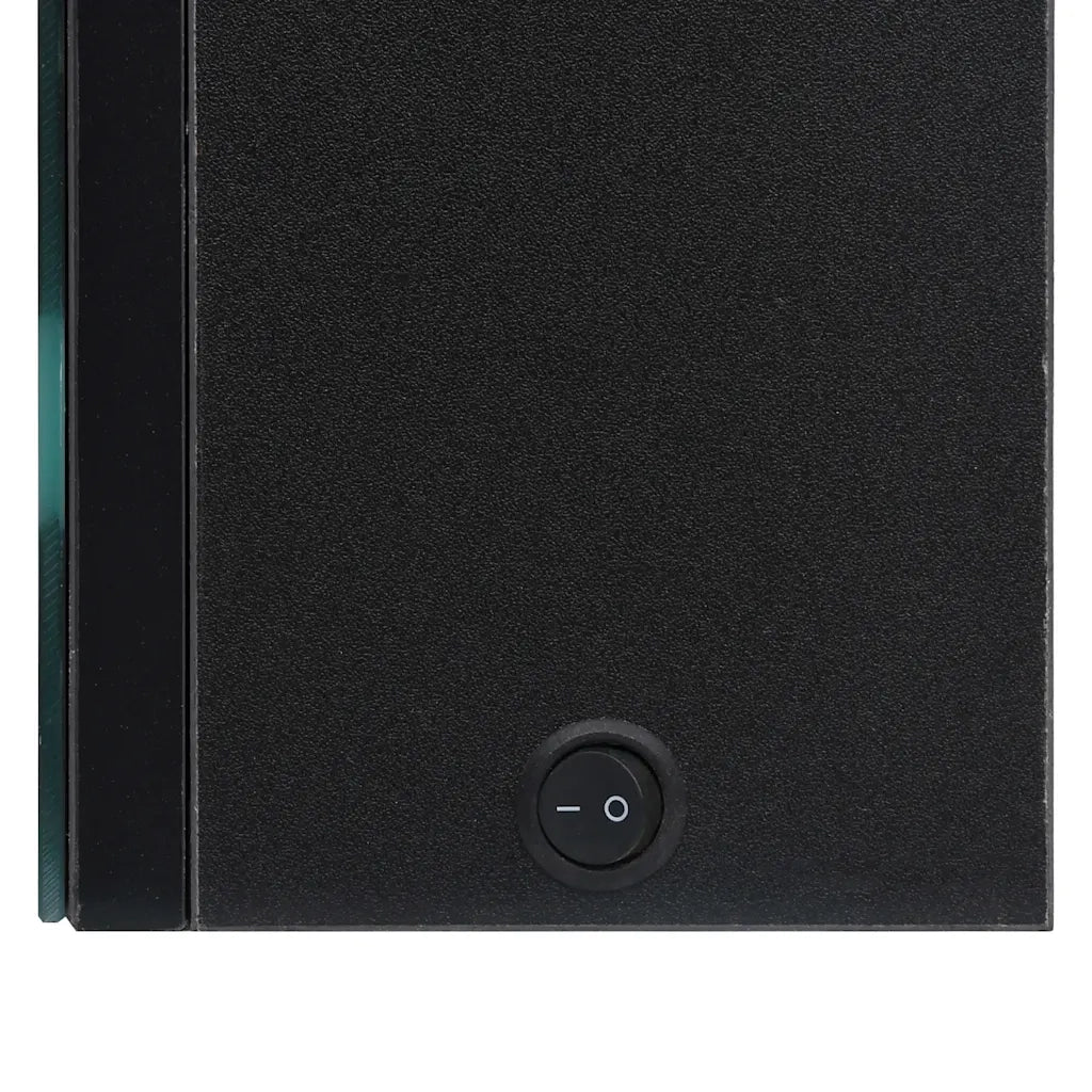 Armadietto a Specchio con LED Nero 50x14x60 cm in MDF 326480