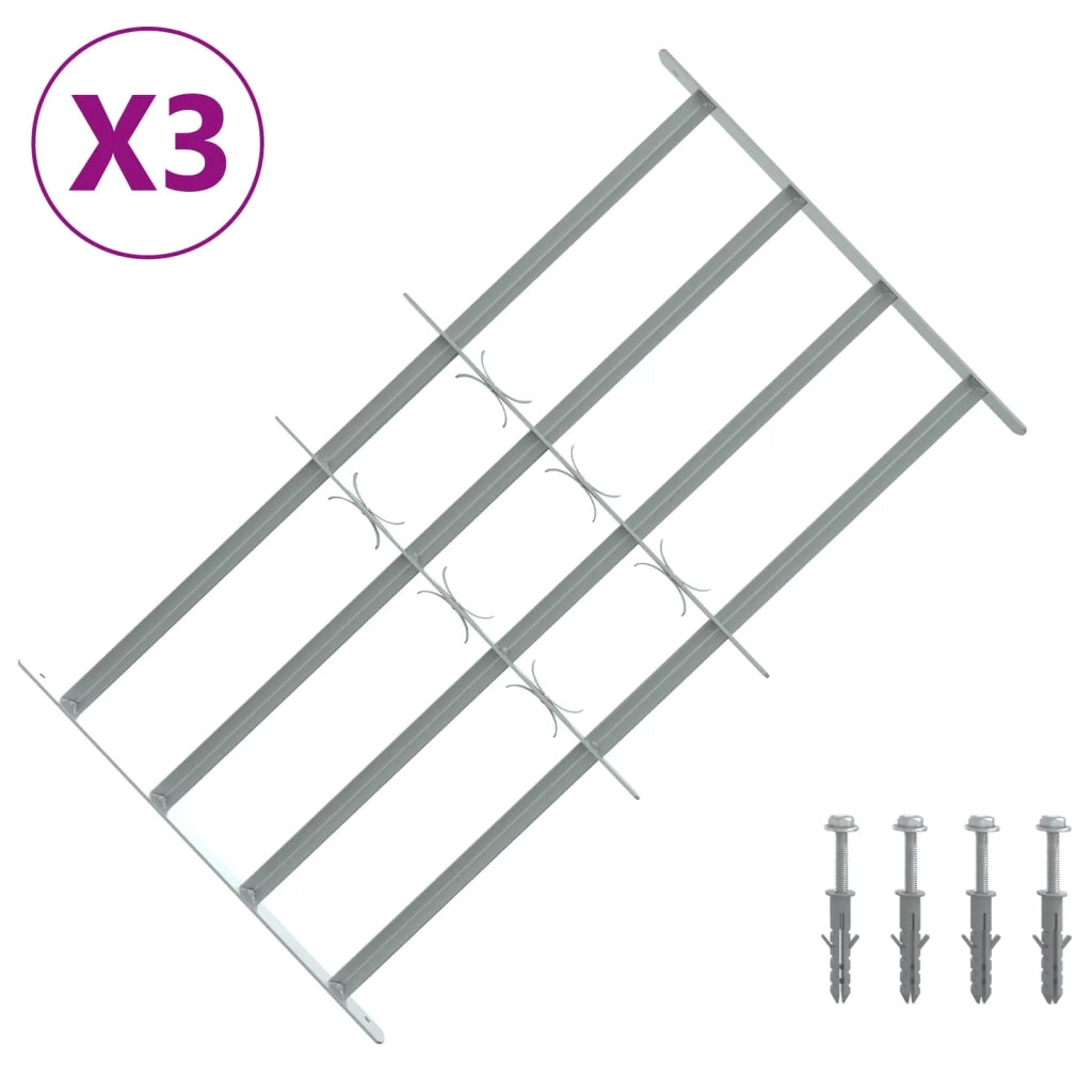 Griglia di sicurezza per finestre con 4 barre trasversali 3 pcs 42031280