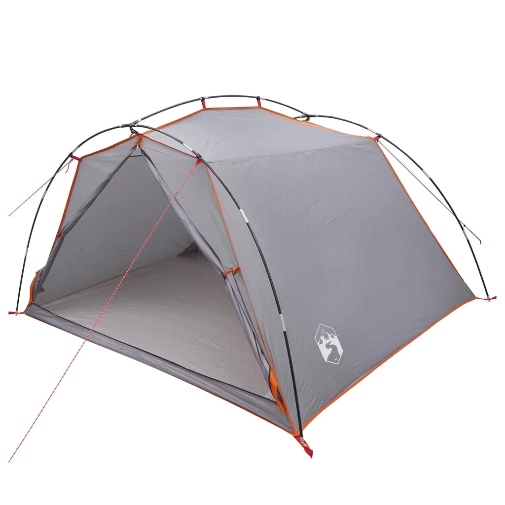 Tenda a tunnel Grigio e arancione 4 persone 42018567