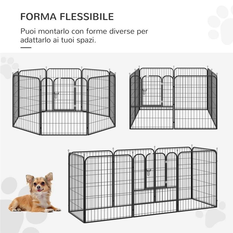 RECINTO MODULARE PER CANI DA INTERNO ED ESTERNO 79X100CM