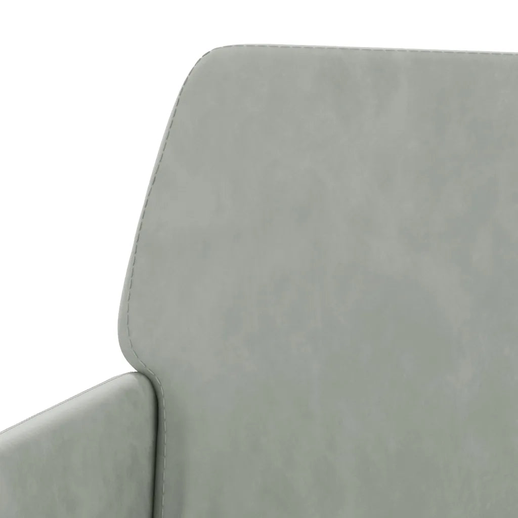Poltrona | Sedia Relax Grigio Chiaro 62x79x79 cm Velluto