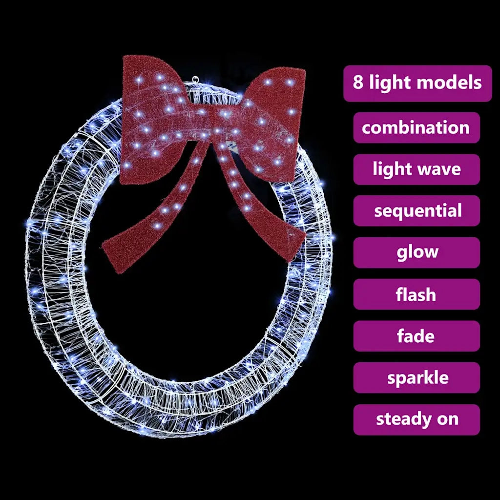 Ghirlanda con 150 LED Bianco freddo 120 cm Acrilico 42019130