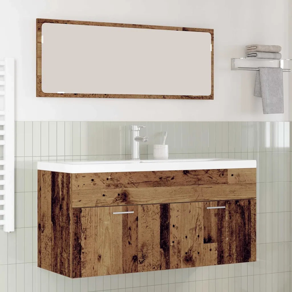 Mobile da Bagno | Armadio da bagno con porta Legno vecchio 100 x 38,5 x 46 cm