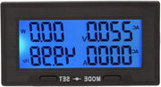 Pannello di lettura del voltaggio digitale AC 0-100A 130-500V - Multimetro per energia e frequenza.
