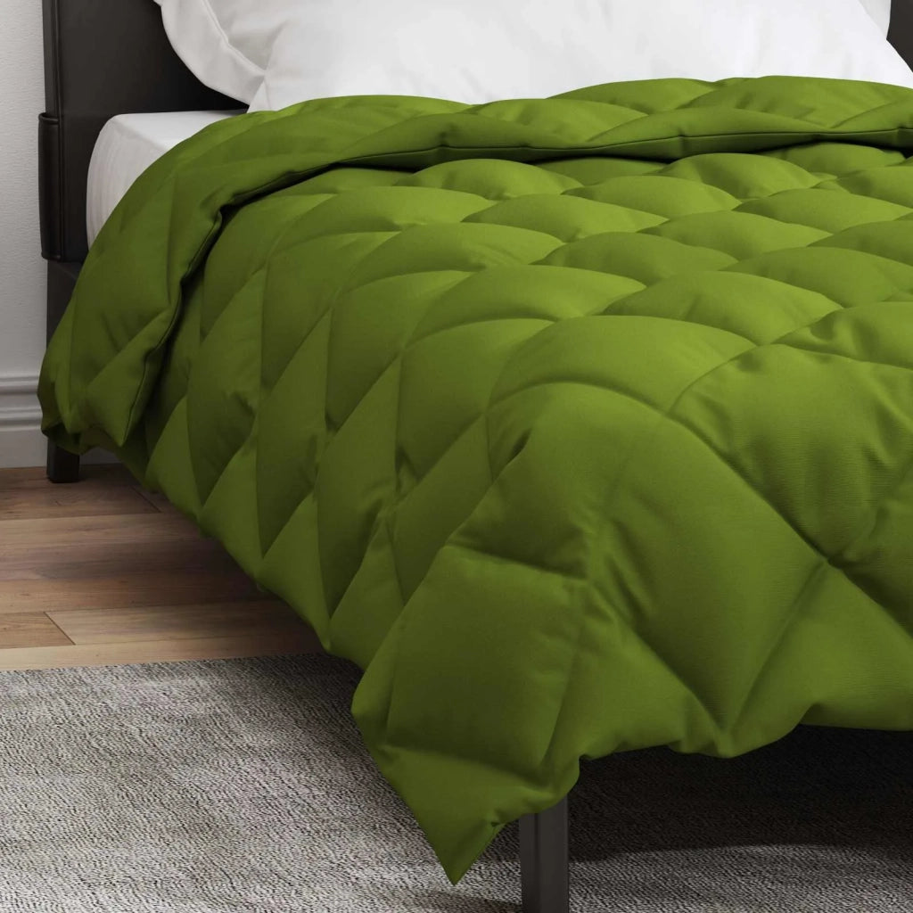 Duvet Invernale Verde 155 x 220 cm Microfibra 42025675