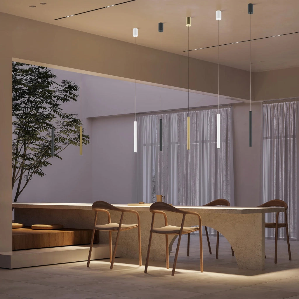 Maytoni Sospensione moderna Pro Base 1 luce LED integrato oro metallo