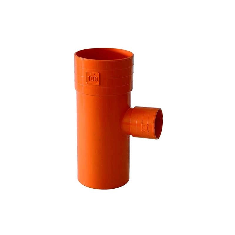 Derivazione ridotta 87.30° in pvc : Diametro - 125x100