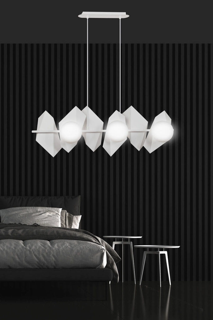 Lampadario Emibig Drifton 6 bianco 6xE14 dimmerabile