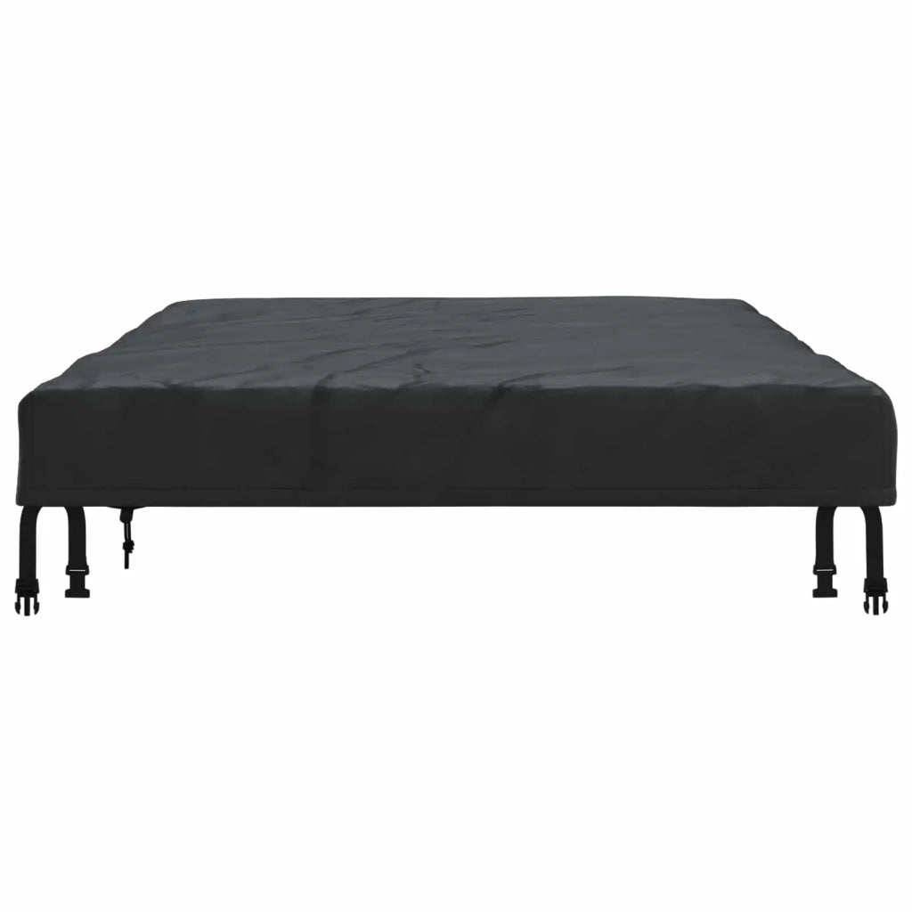 Copertura Tavolo Tinta unita Nero 202 x 92 x 15 cm Tessuto 4106116