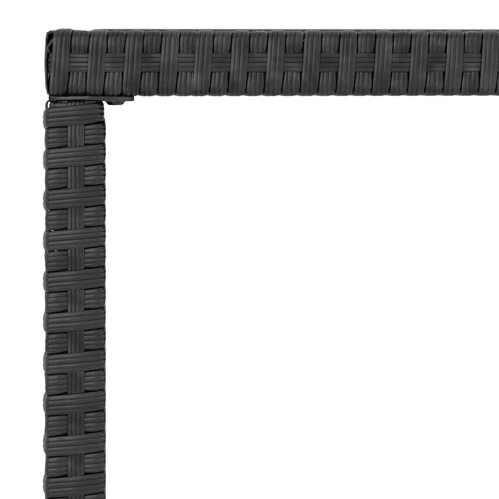 Set Mobili da Giardino 6 pz | Set Salotto da Giardino con Cuscini in Polyrattan Nero