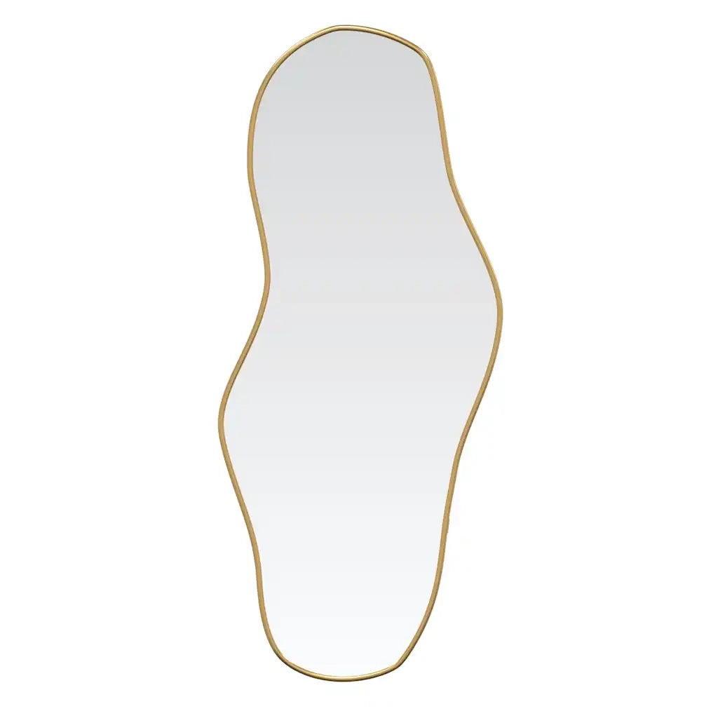 Specchio da Parete-Specchio a Muro-Specchio Decorativo Dorato 60x25 cm