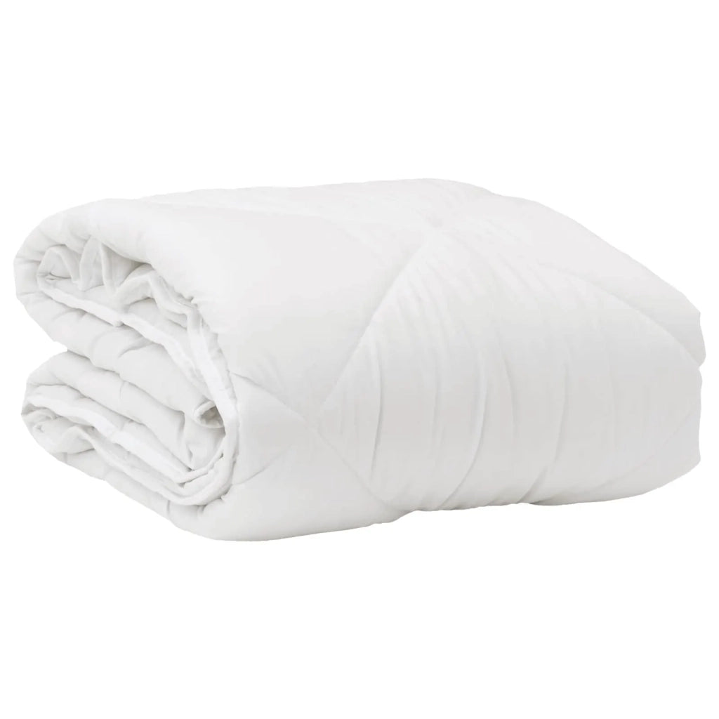 Duvet per Tutte le Stagioni con cuscino 2 pcs Bianco Microfibra 3376555