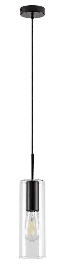 Lampada a sospensione Rabalux Esta E27 1 luce nero opaco
