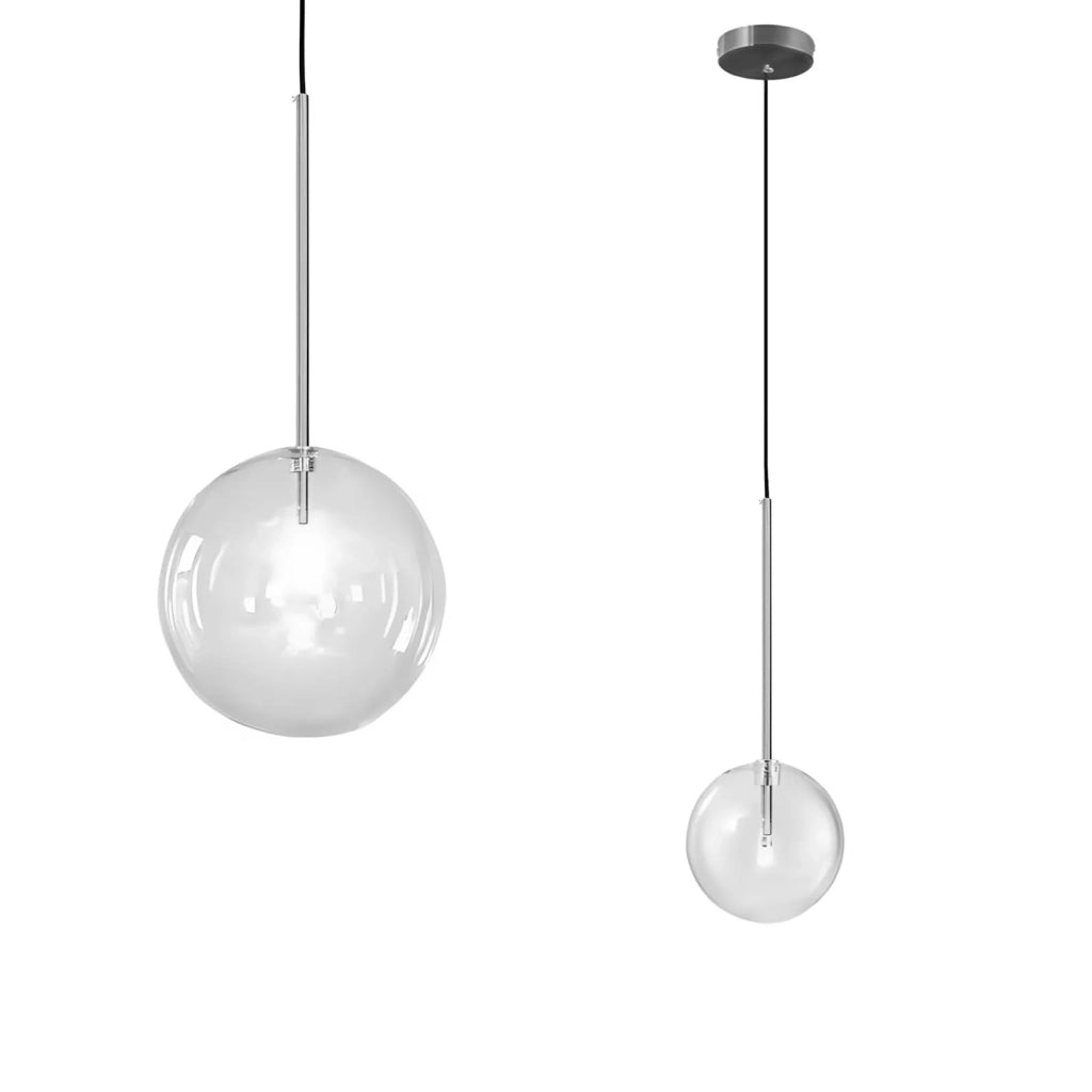 Lampada Da Soffitto A Sospensione Con Sfera Di Vetro 20cm APP1685-1CP