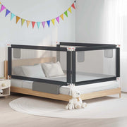 Sponda Letto Sicurezza Bambini Grigio Scuro 200x25 cm Tessutocod mxl 106963