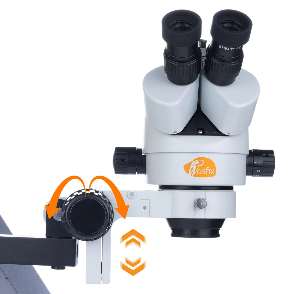 Mikroscopio Stereoscopico Trinoculare Neptune Pro MSNP-T-WDMS1 – Testa Trinoculare, Zoom 7x-45x | Ottica di Alta Qualità