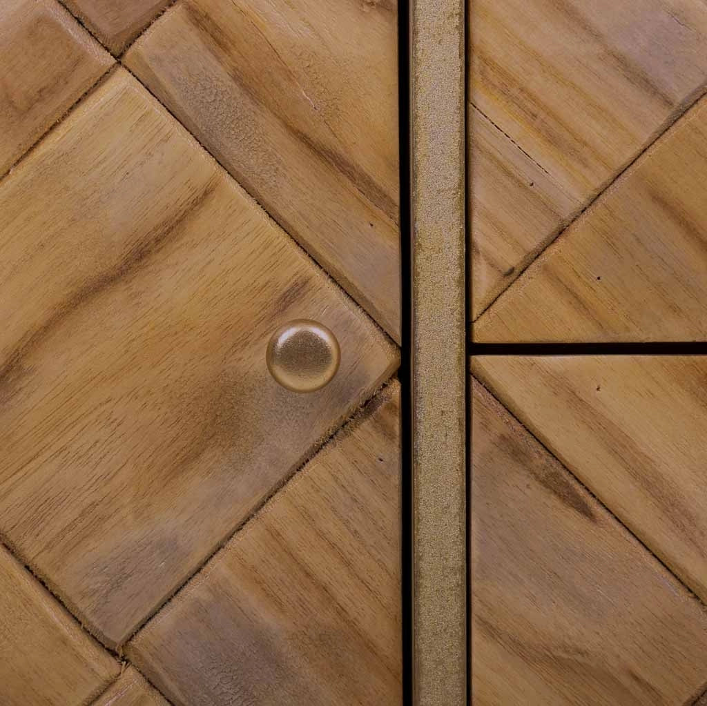 Mobile base in legno marrone 118x41x65h