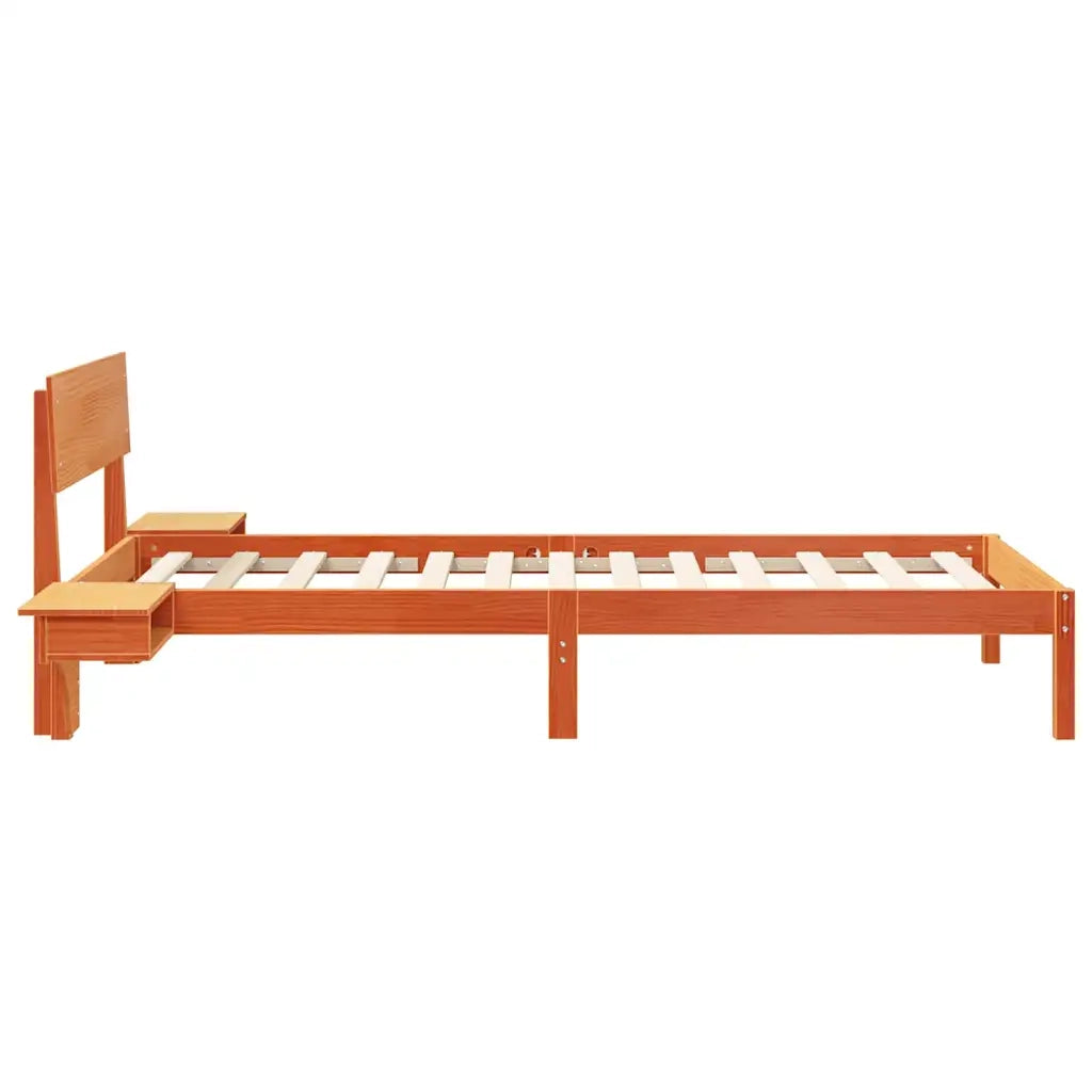 Struttura del letto Marrone cerato 90 x 200 cm Pino massello 873465