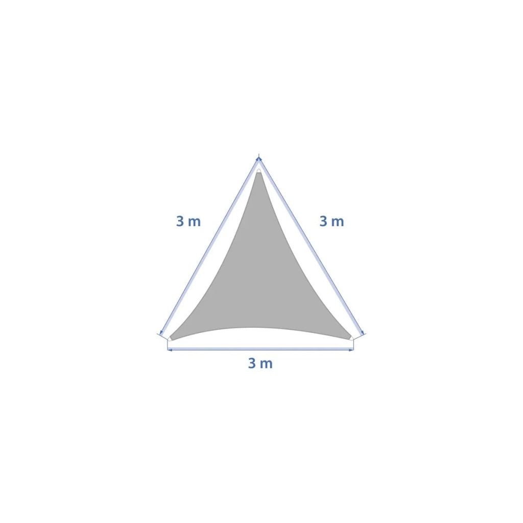 Vela ombreggiante Elyora 3x3x3 slate