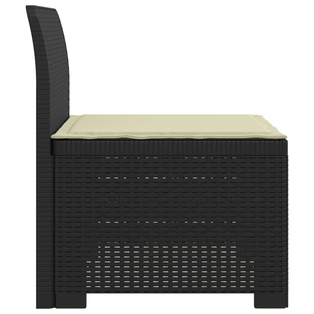 Divano da Giardino a 1 Posto con Cuscino Aspetto Rattan PP 8011780