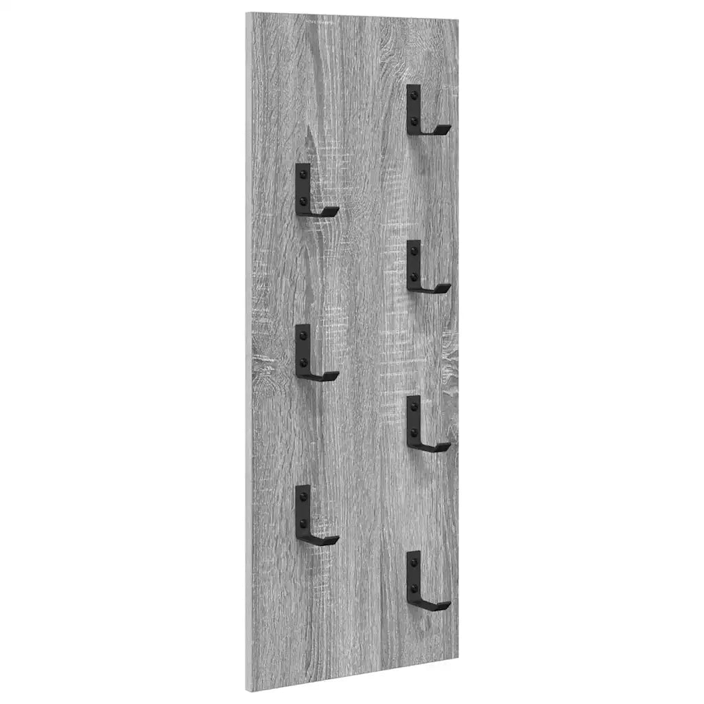 Appendiabiti a muro A parete Grigio Sonoma 30 x 1,5 x 80 cm 874472