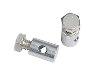 MORSETTO A 1 VITE IN TESTA IN ACCIAIO ZINCATO- - foro ø mm.3 - vite M5 - conf.pz.4 in blister - 5 blister