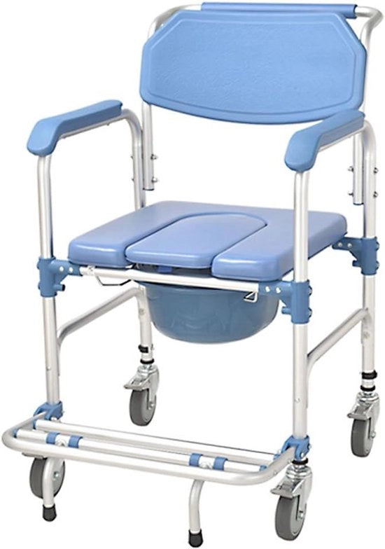 Sedia idropulente con braccioli e schienale fino a 150 kg