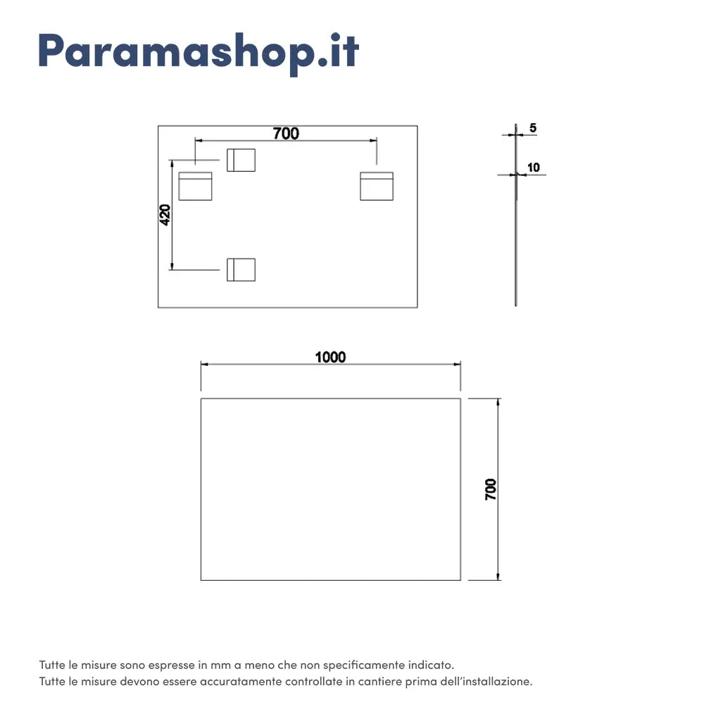 Mobile da bagno sospeso 100cm bianco lucido con lavabo e specchio | Hana