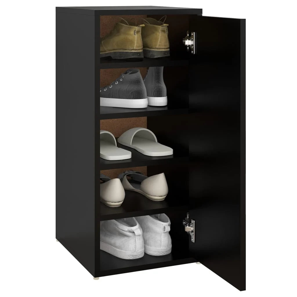 Scarpiere mobiletto portascarpe mobile per ingresso corridoio soggiorno set da 2 32 x 35 x 70 cm truciolato nero 02_0022135