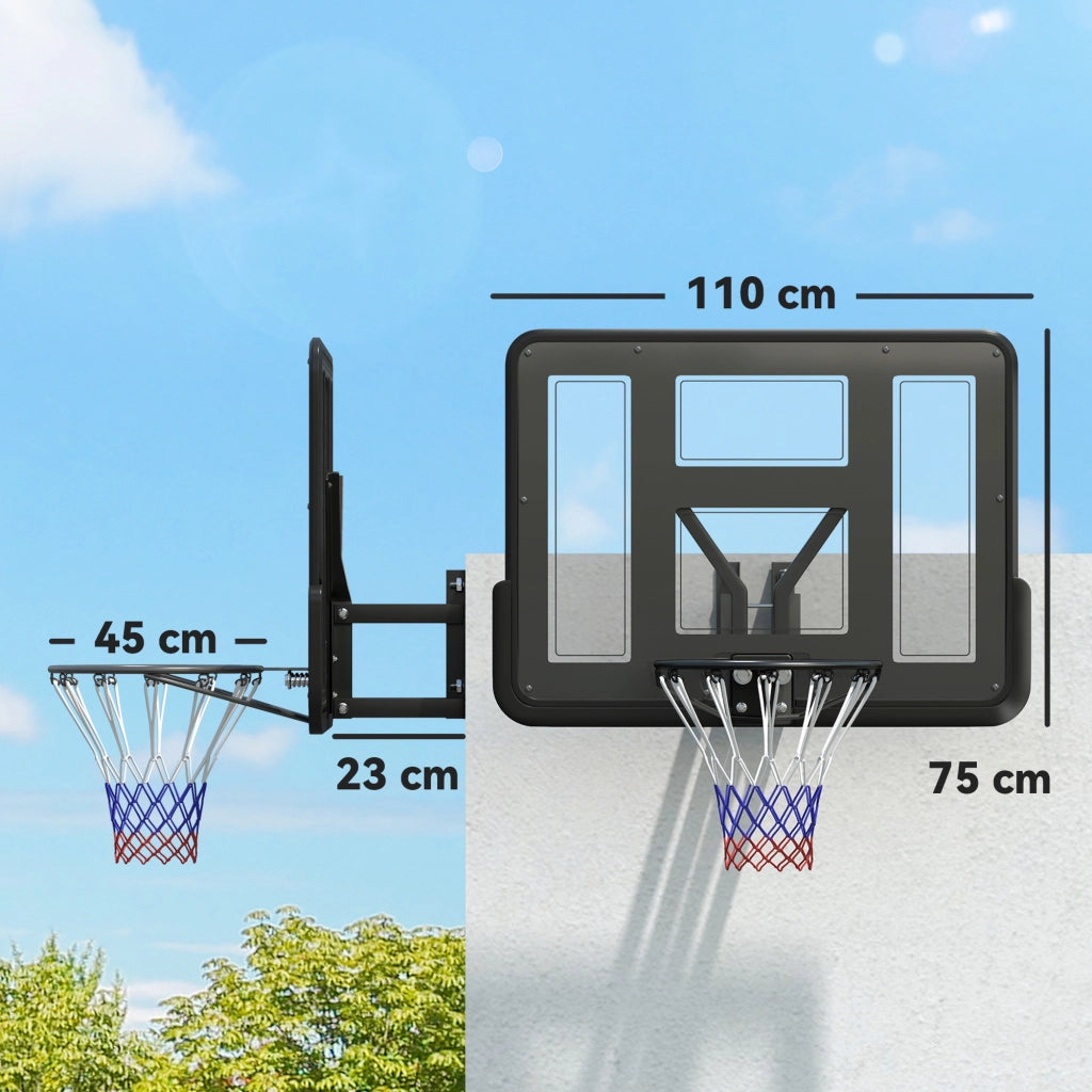 Canestro da Basket da Muro ¨C zephmum ¨C Nero