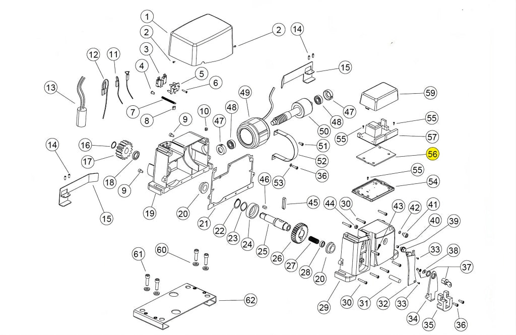 121900 GUARNIZIONE SCHEDA AG FUTURE KV10 RICAMBIO