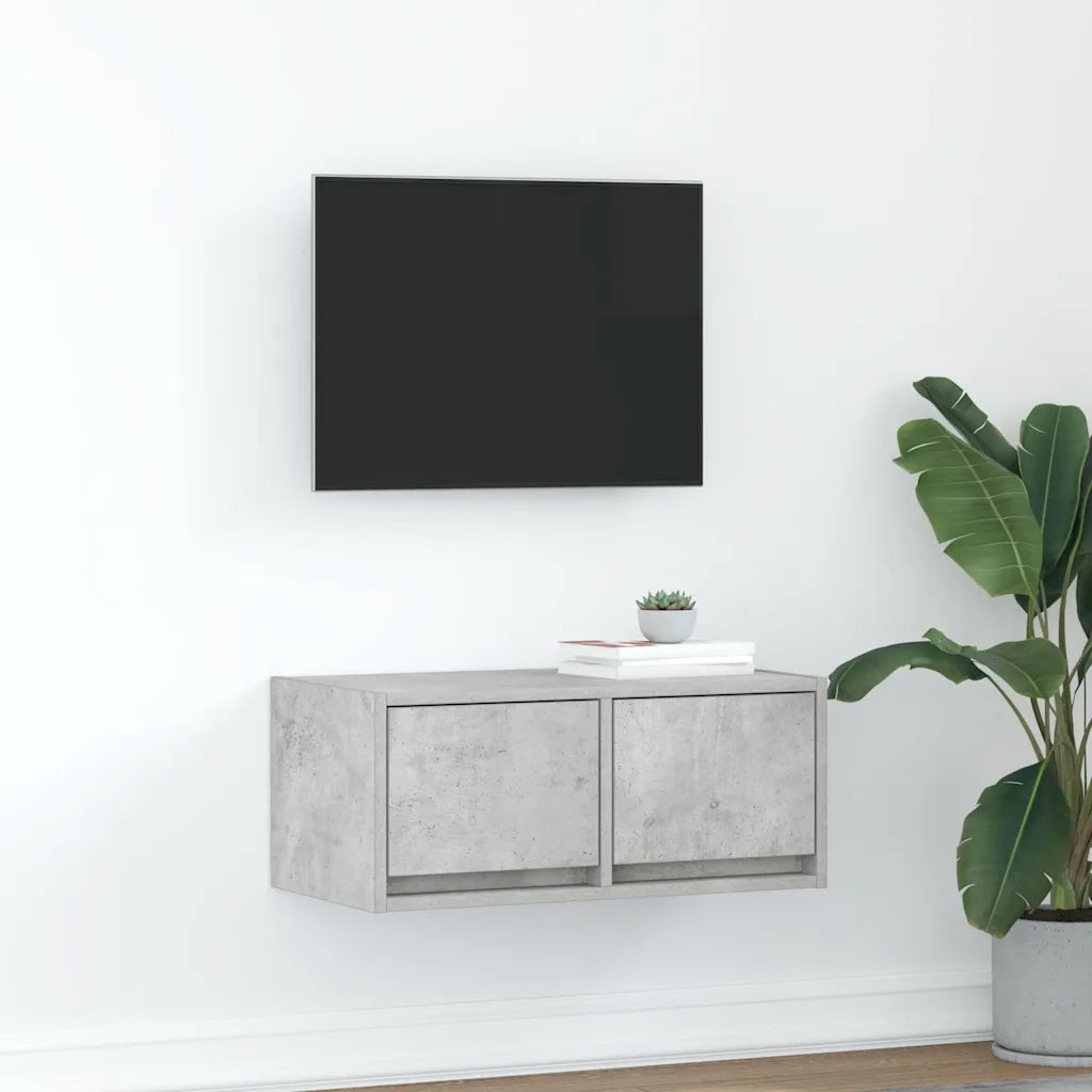 Mobile per TV-Credenza TV-Console TV Grigio Cemento 60x31x25,5 cm Legno Multistrato 863009